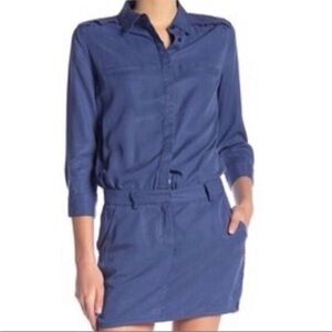 Etienne Marcel Navy Tencel Shirt Dress - NWT